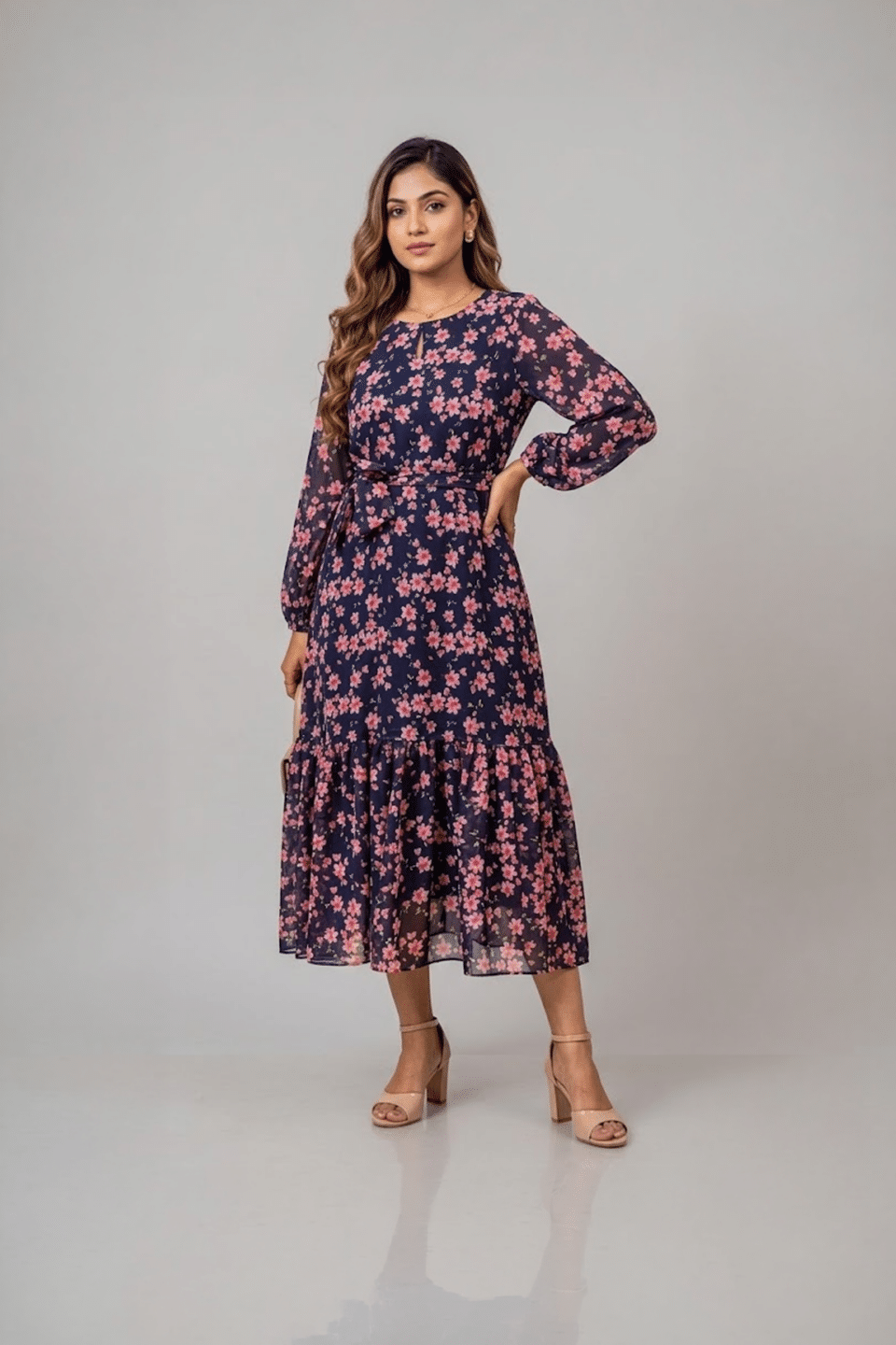 Floral Ruffle Dress