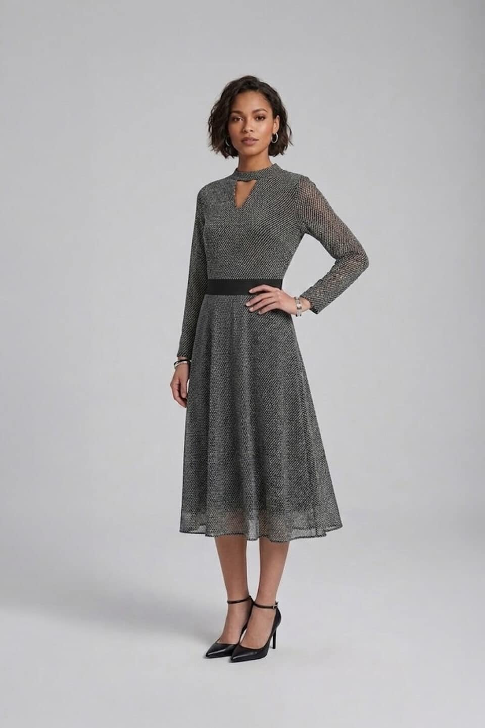 Black Polka Dot Gown