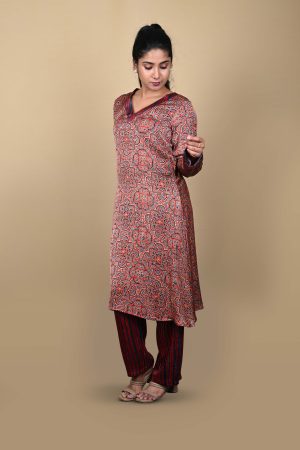 Modal fabric striped pants for women – coordinated co-ord set