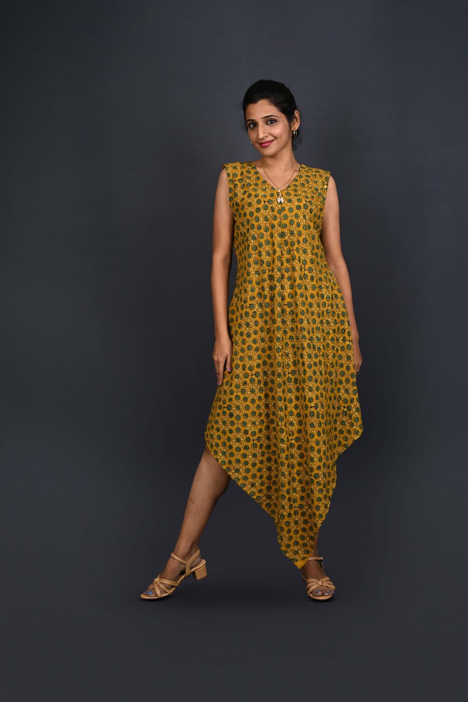 Floral Block Print Dress