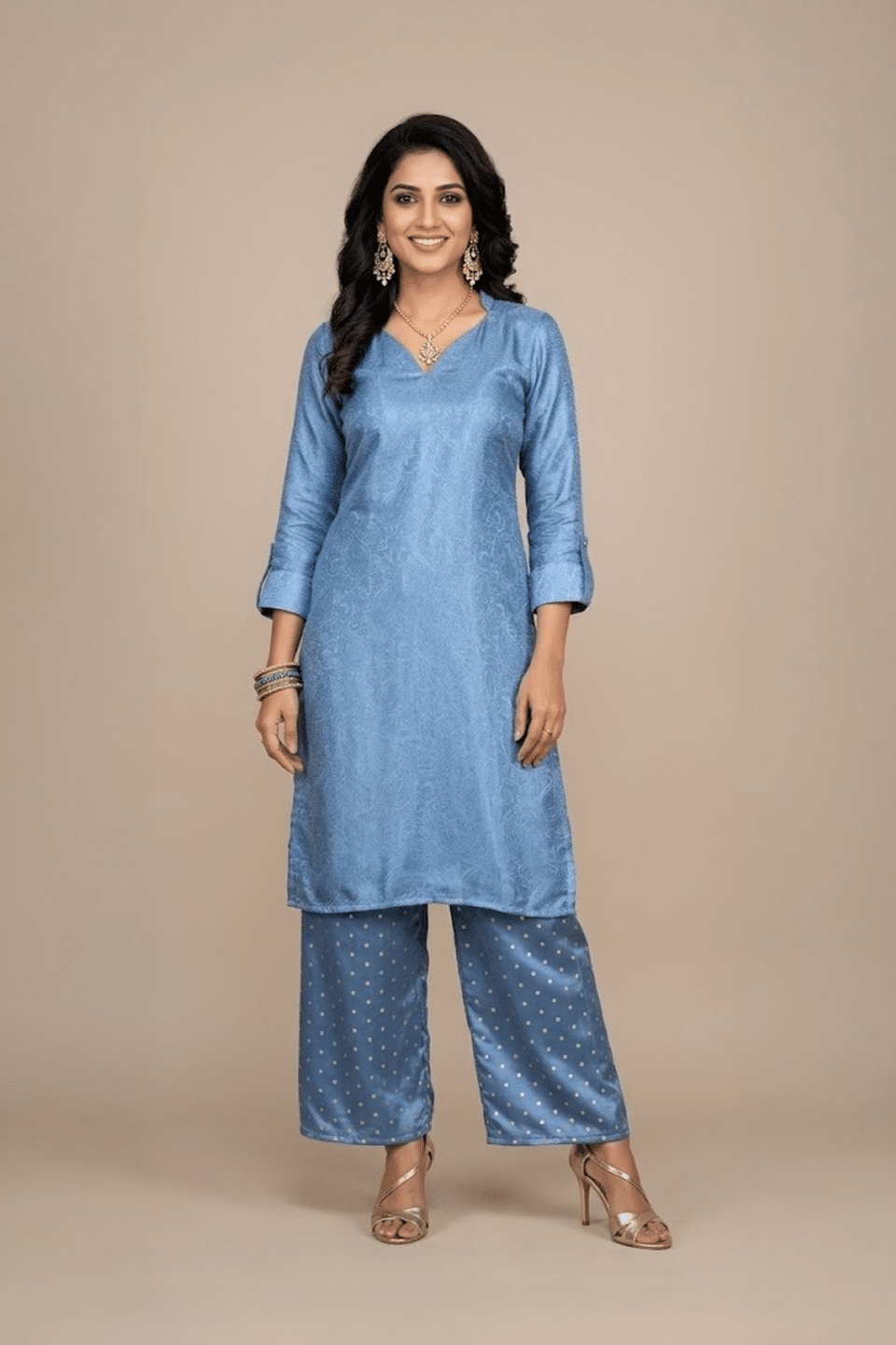 Modal Silk Kurta Set