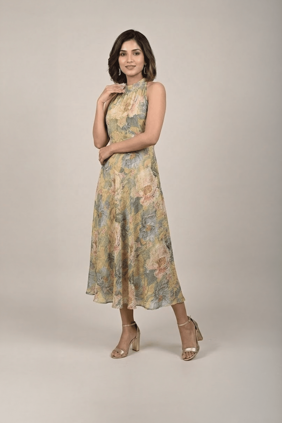 Vintage Botanical Gown
