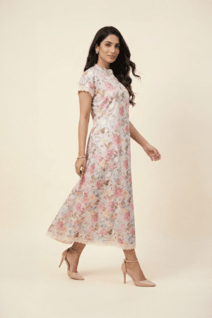 Pastel Floral Print Dress