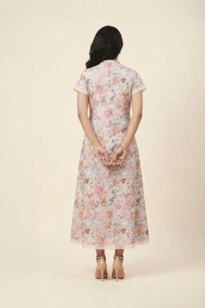 Pastel Floral Print Dress
