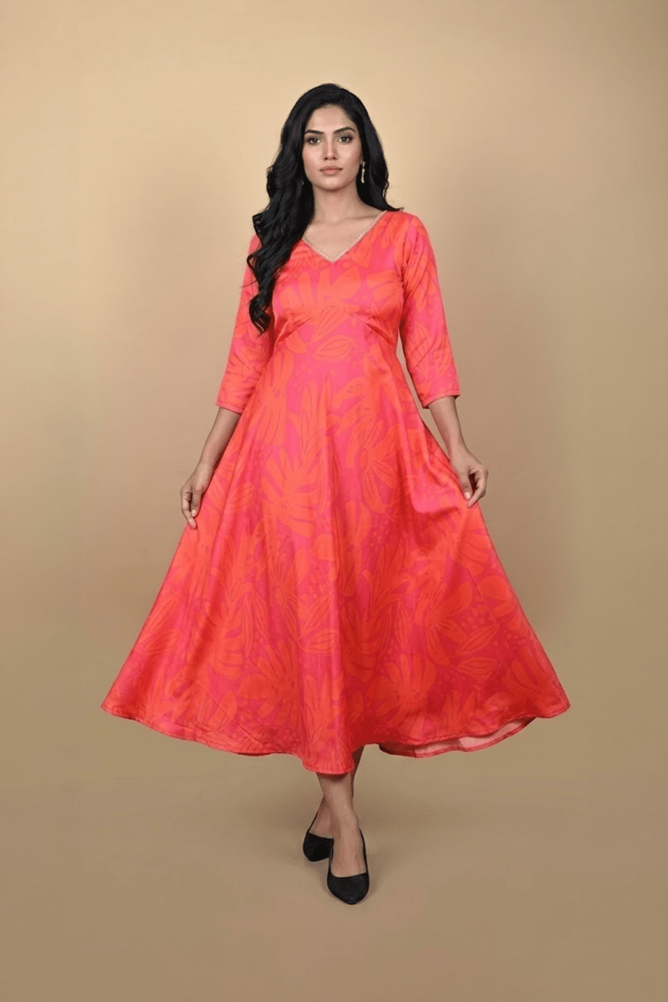 Coral Sunset Dress