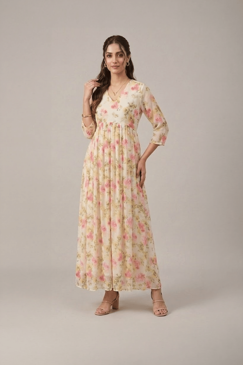 Floral Kota Midi Dress